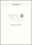 4 lettres de Marchiennes dont n°14 OBL PC 1864 + T13 Marchiennes (1855) et n°43, 10c bistre, 2 pièces OBL GC 2199 + T16 (mars 1871). TB
