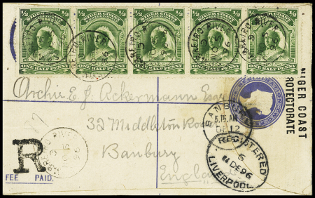 1894 1/2d Yellow-green tied by SOMBREIRO RIVER NO 5