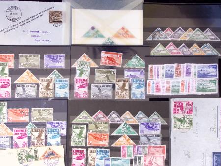 AIRMAILS 1936-72, Selection of covers and stamps, noted