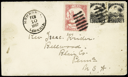 1887 Cover addressed to the USA franked by 1879 2c