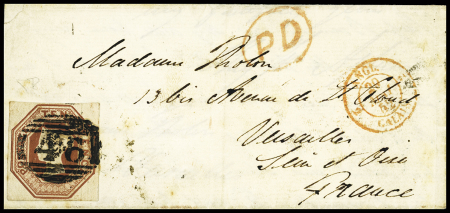 1847-54 Embossed issue 10d Brown, Die II, good clear