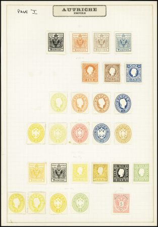1850-84, Mint & used collection on pages comprising