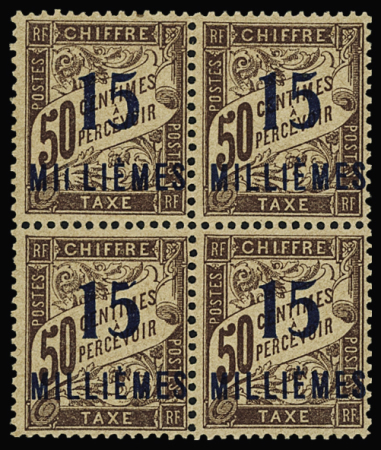 TAXE n°5c +6c +8b, variété "I" au lieu de "L" tenant