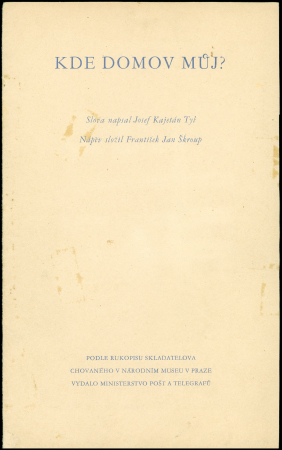 1934 The two first miniature sheets of Czechoslovakia,