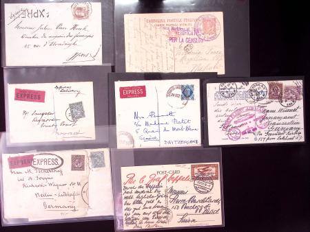 1862-1915 Lot of 16 covers and cards with several airmail