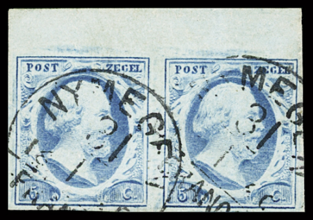 1852 First issue selection comprising large margined