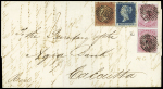 1854-56 1d Red and 2d blue together with Surface Printed
