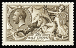 1918-19 Seahorses, Bradbury Wilkinson 2s6d reddish