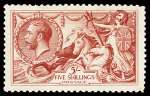 1918-19 Seahorses, Bradbury Wilkinson 2s6d reddish