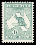 1913 Kangaroos, first issue, set of 12 values up the