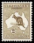 1913 Kangaroos, first issue, set of 12 values up the
