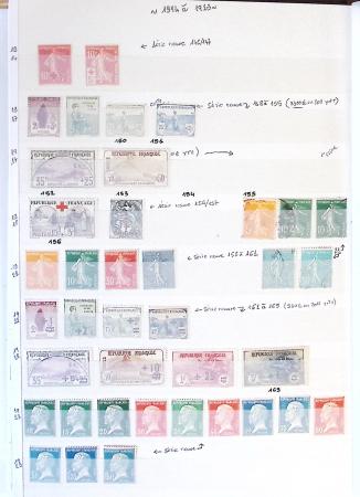 1849-1989, Collection de neufs et oblitérés en 2 classeurs