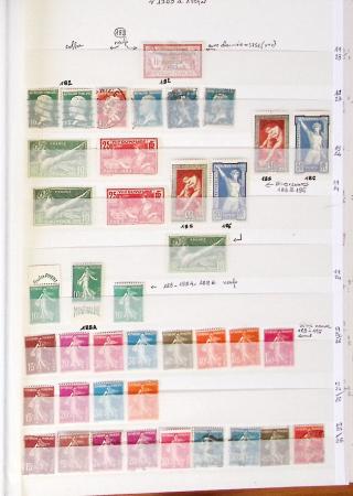 1849-1989, Collection de neufs et oblitérés en 2 classeurs