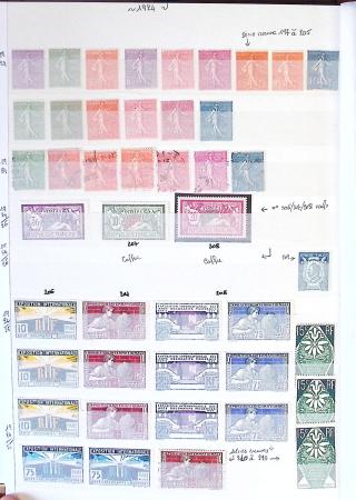 1849-1989, Collection de neufs et oblitérés en 2 classeurs
