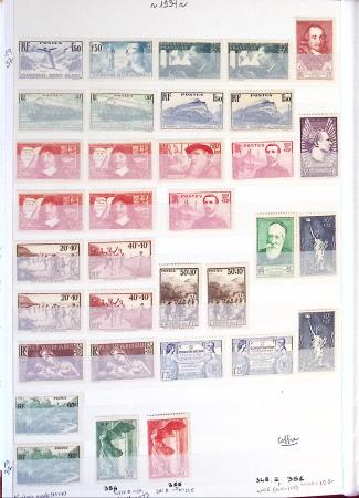 1849-1989, Collection de neufs et oblitérés en 2 classeurs