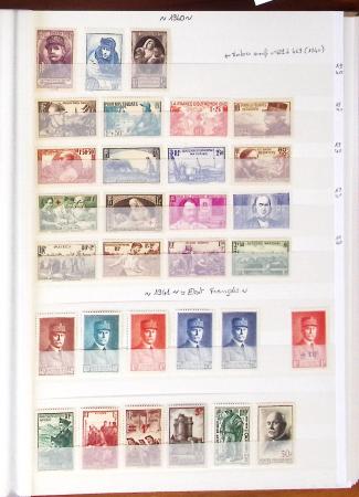 1849-1989, Collection de neufs et oblitérés en 2 classeurs