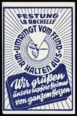 POCHE DE LA ROCHELLE Vignette Noël 1944, neuf sans
