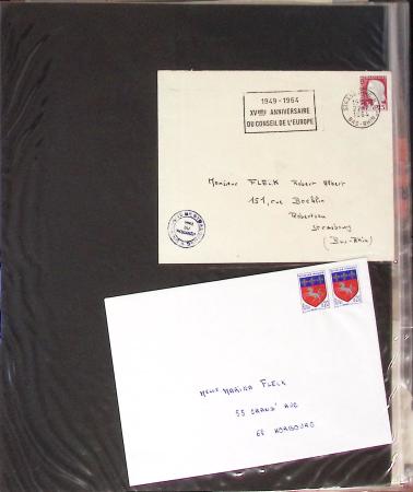 1868-1980, Mint stamps & cover assembly incl. regd'