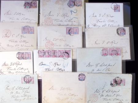 1884-97 Lot of 24 QV covers from a small archive, all