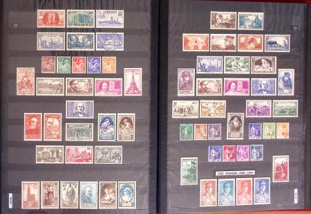 1849-2013, Collection de France en 9 classeurs, bien