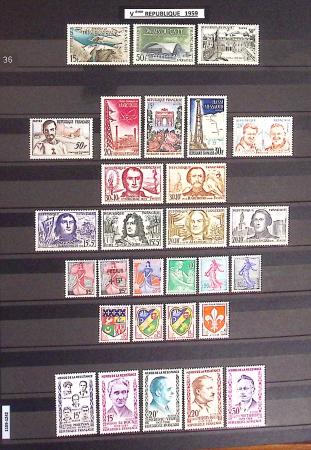 1849-2013, Collection de France en 9 classeurs, bien