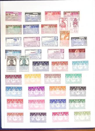 1859-1977, Collection des COLONIES en 17 classeurs,