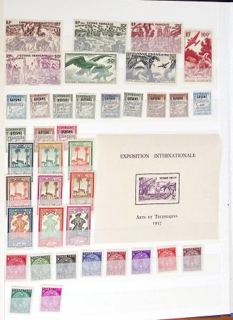 1859-1977, Collection des COLONIES en 17 classeurs,