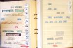 1852-1959, Deux classeurs constituant un stock de timbres