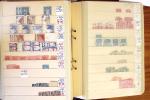 1852-1959, Deux classeurs constituant un stock de timbres