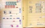 1852-1959, Deux classeurs constituant un stock de timbres