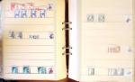 1852-1959, Deux classeurs constituant un stock de timbres