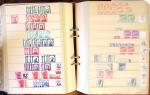 1852-1959, Deux classeurs constituant un stock de timbres