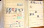 1852-1959, Deux classeurs constituant un stock de timbres
