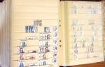 1852-1959, Deux classeurs constituant un stock de timbres
