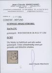 1Fr. grau, gestempelt WINTERTHUR 28 JULI 57, unten