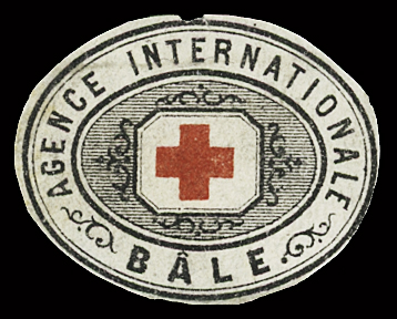 BASEL : 1870 AGENCE INTERNATIONALE / BÂLE, ovale lose