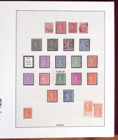 1900-2001, Collection de France en 8 classeurs Lindner,