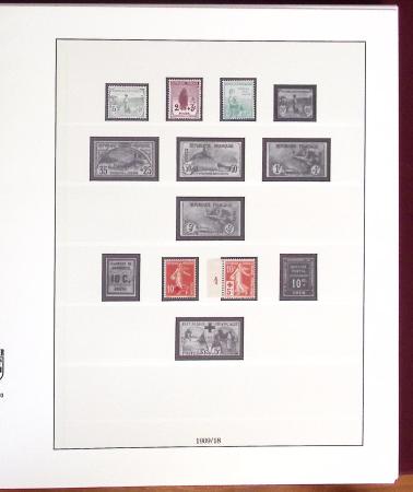 1900-2001, Collection de France en 8 classeurs Lindner,