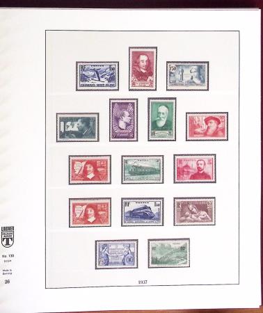 1900-2001, Collection de France en 8 classeurs Lindner,