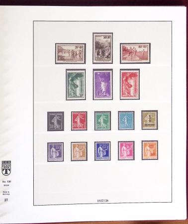 1900-2001, Collection de France en 8 classeurs Lindner,