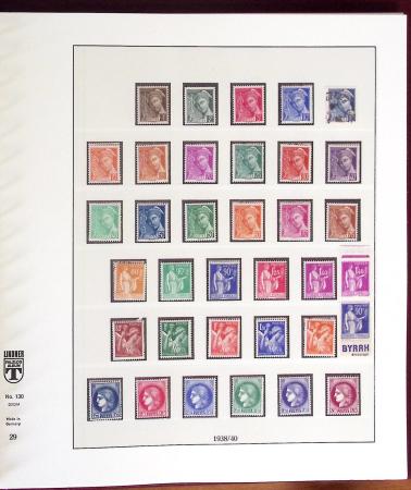1900-2001, Collection de France en 8 classeurs Lindner,
