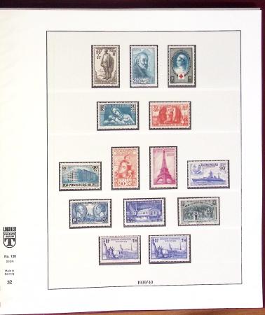 1900-2001, Collection de France en 8 classeurs Lindner,