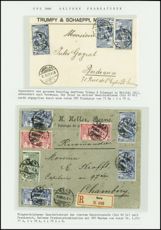 Sammlung Briefe auf 18 Austellungsblättern, ingesamt