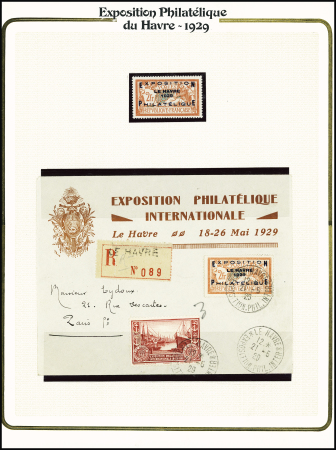 N°257A Congrès philatélique du Havre, neuf * et oblitéré