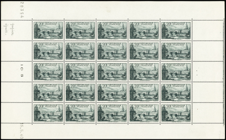 N°394 et 394a (papier épais) 20f Saint-Malo, les deux