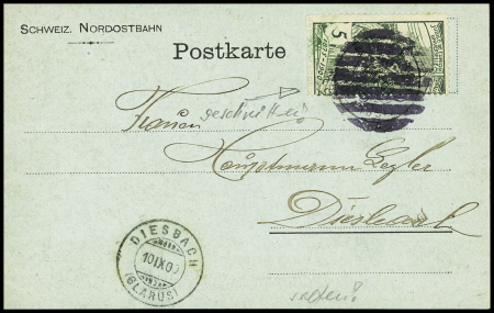 Partie 13 Briefe/Karten und 24 Marken mit u.a. div.