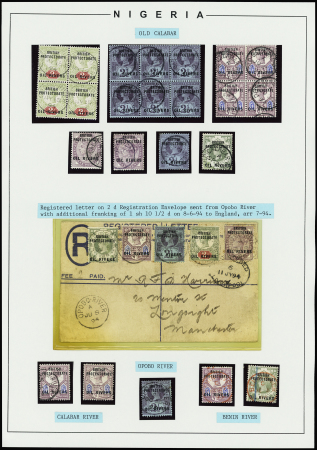 1892 Small presentation on three exhibition pages of