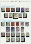 1904-06 King Edward VII issues mounted on exhibition
