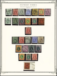 1901-12 Chiefly used collection on two album pages,