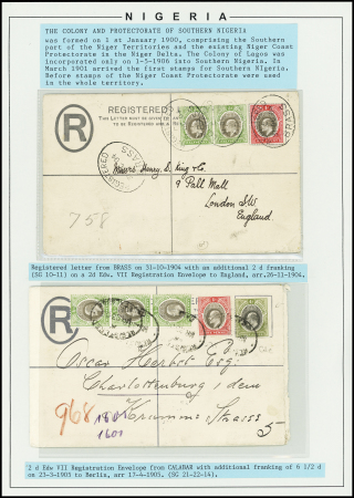 1904-17, Selection of 17 covers or postal stationery